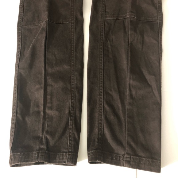 Prana Pants Womens 10 Espresso Brown Elena Cargo Low Rise Straight Leg Hiking - Picture 15 of 16
